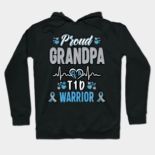 1D Proud Grandpa Diabetes Awareness Ype 1 Pancreas Insulin Hoodie